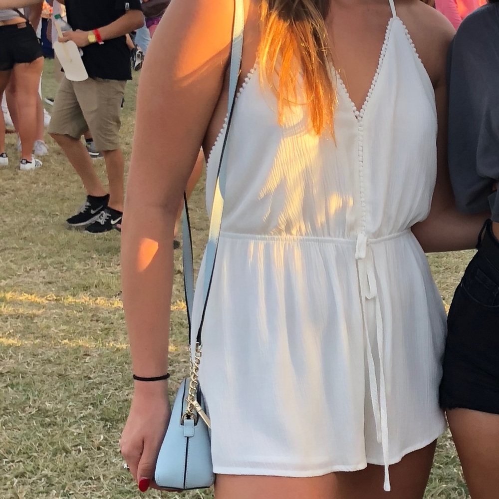 White tobi romper